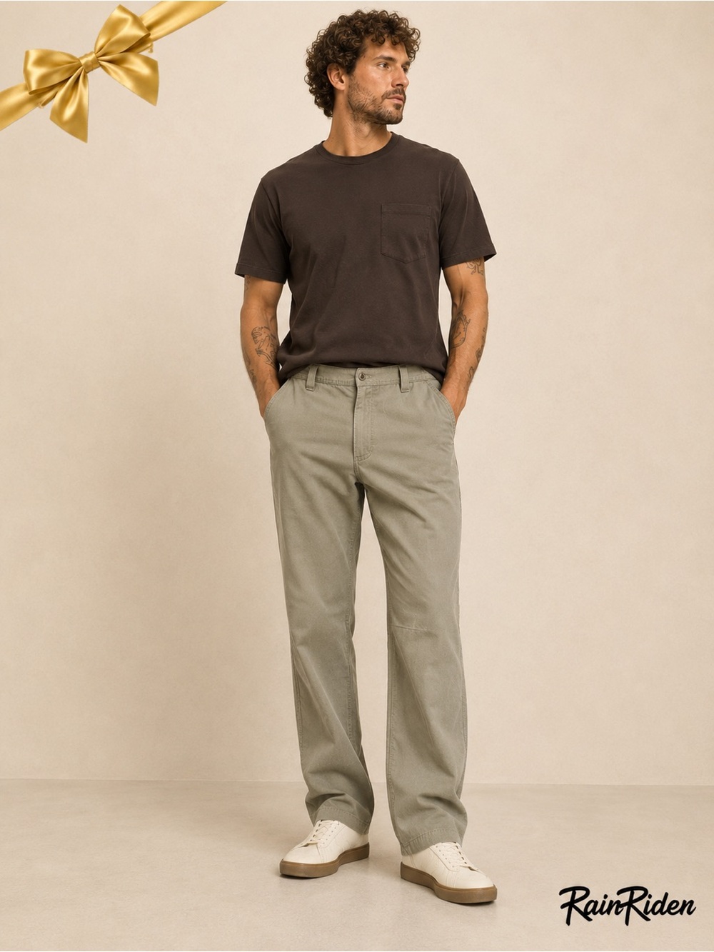 Rail Riders Nylon Chino Pants Light Olive 34
